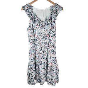 Sadie & Sage Size Medium Polka Dot Art Dress Ruffle A Line